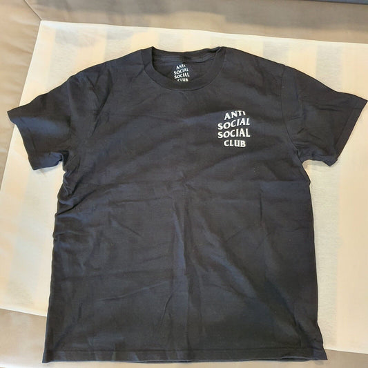 Anti Social Social Club Black T Shirt Size XL